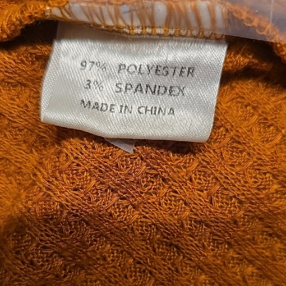 Women's Long Orange Cardigan - Picture 5 of 5